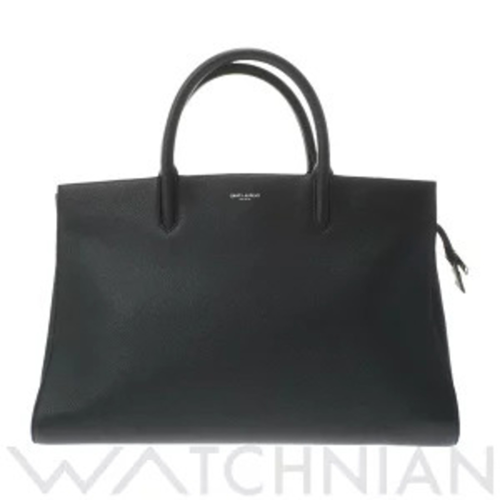 Saint Laurent Cavalier Gauche bag black grain leather handbag